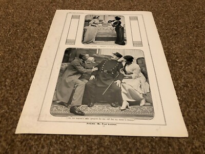 PLPS7 WHO'S THE LADY PLAY ILLUSTRATION 11X8. MR FRED EASTMAN