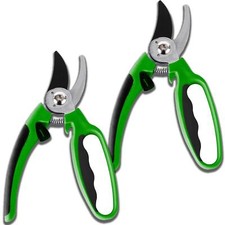 2x Pruning Shears Strong Garden Hand Pruner Scissors Secateurs Plant Cutter Tool