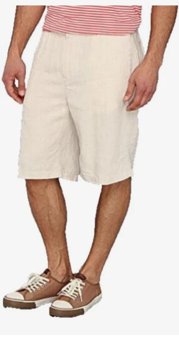$79 Tommy Bahama Out Loud Linen Shorts, TR8044 , NATURAL LINEN , Size S