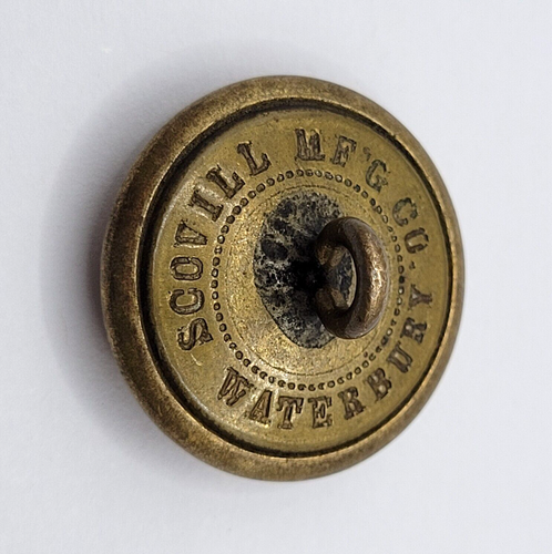 D Line Dampfschiff Mantel Uniform Knopf Ende 1800er Scovill Mfg Waterbury - Bild 8 von 15