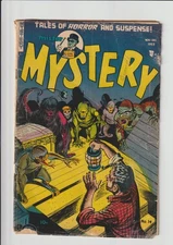Mister Mystery #14, Nov.- Dec. 1953 Aragon rare pre-code horror 1 panel  cut out
