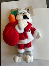 Bugs Bunny Santa Bean Bag Plush Warner Brothers Studio Store 2000