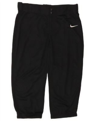 Nike Damen Engineered Capri Hose XL W30 L20 Schwarz Polyester AE10