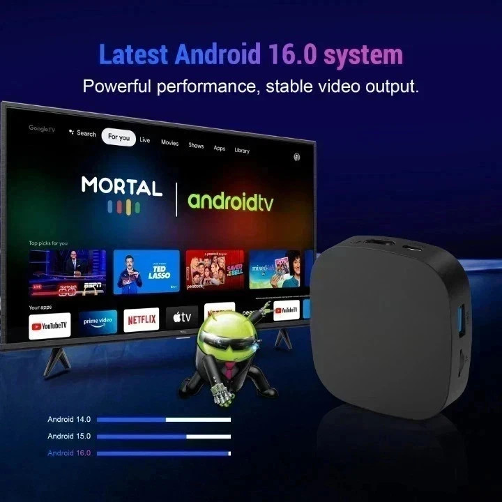 Smart TV Box Android 8K 4K Quad Core 8GB RAM foto 2