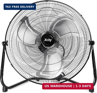 Xcity 18-Inch Metal Floor Fan, High Velocity 4000 CFM Industrial Shop Fan, 3-Spe