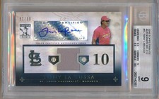 TONY LARUSSA 2010 Topps TRIBUTE AUTO Relics /99 JSY BGS 9 MINT AUTO 10 Pop 1