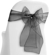 Lann'S Linens - 10 Elegant Organza Wedding/Party Chair Cover Sashes/Bows - Ribbo