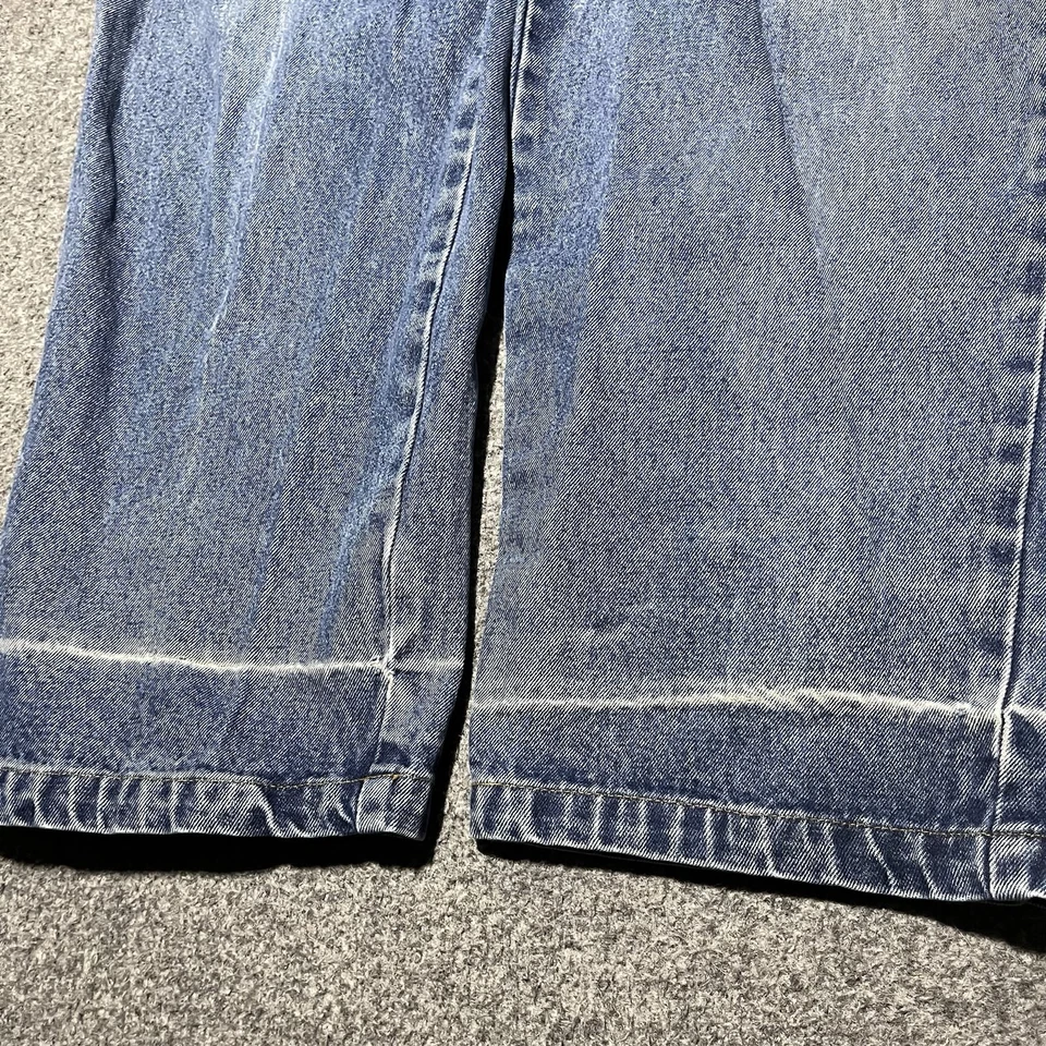Vintage 90s Lugz Jeans Mens 38x32 Blue Denim Skate Grunge Distressed Cotton - Image 2 of 4