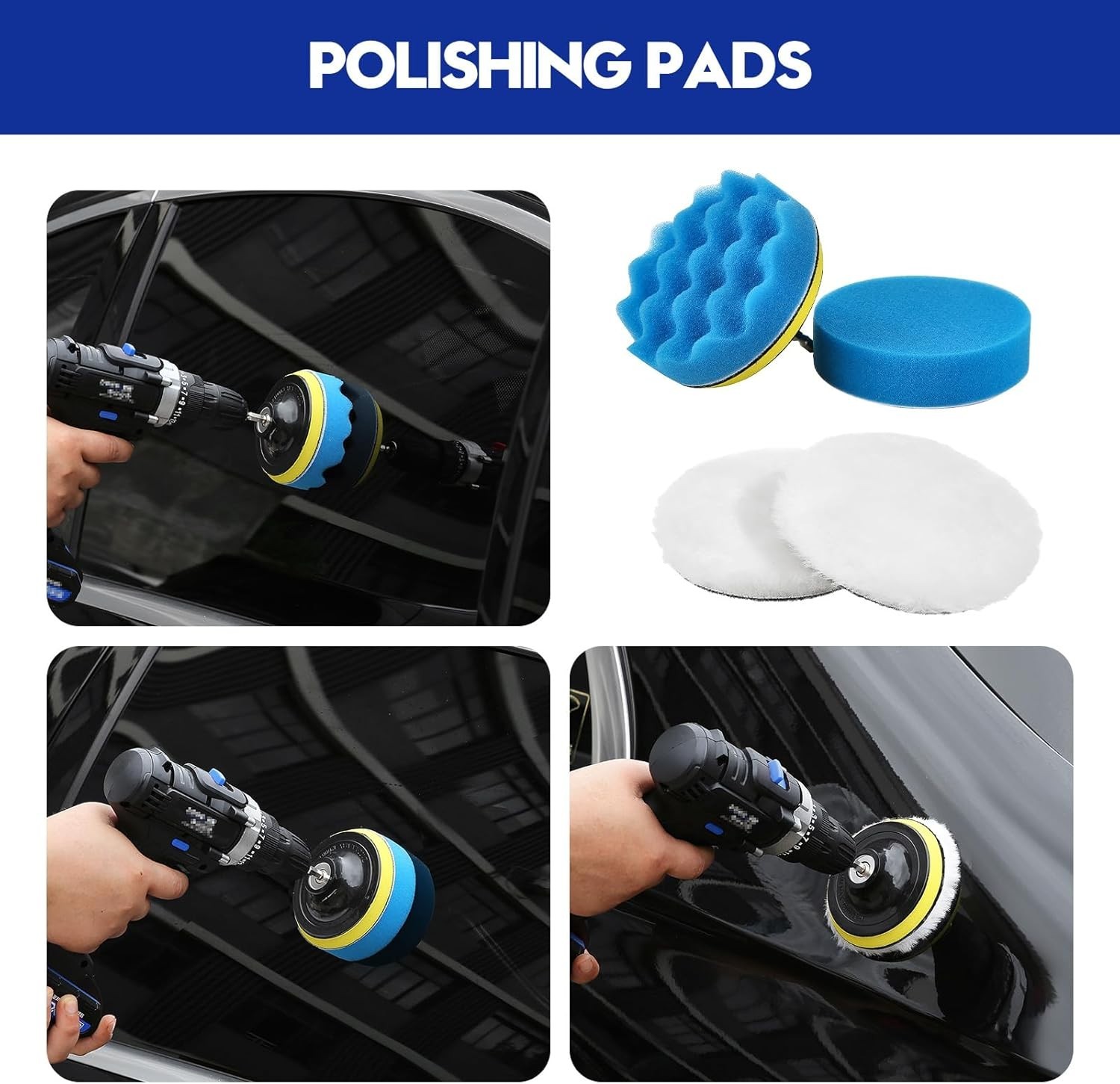 41 Pcs Car Detailing Kit Brush Set Car Wash Kit Brushes Blue Car Care Kit