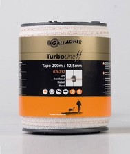 Gallagher Turboline Tape 12,5 mm wei&szlig; f&uuml;r Pferde und Rinder Gallagher