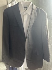 Givenchy Paris Men's Pinstripe Suit Jacket Blazer 100 Super 130  s Wool Size 54R