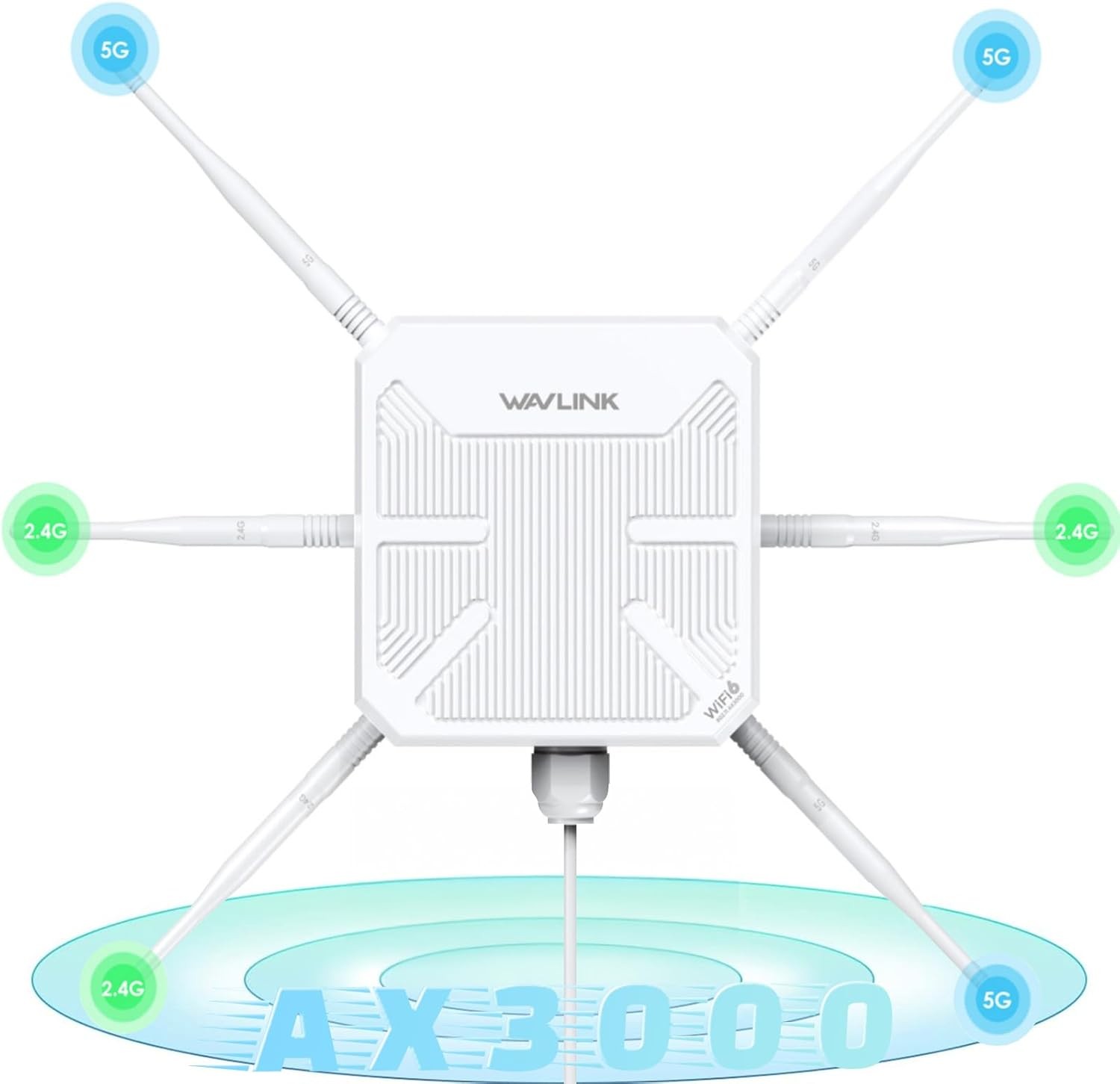 WLAN Verstärker Outdoor AX3000 WiFi 6 Dualband Repeater AX1800 Access Point PoE
