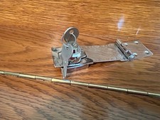 STEEL HASP LOCK SHED DOOR LATCH 4.5" STAINLESS STEEL