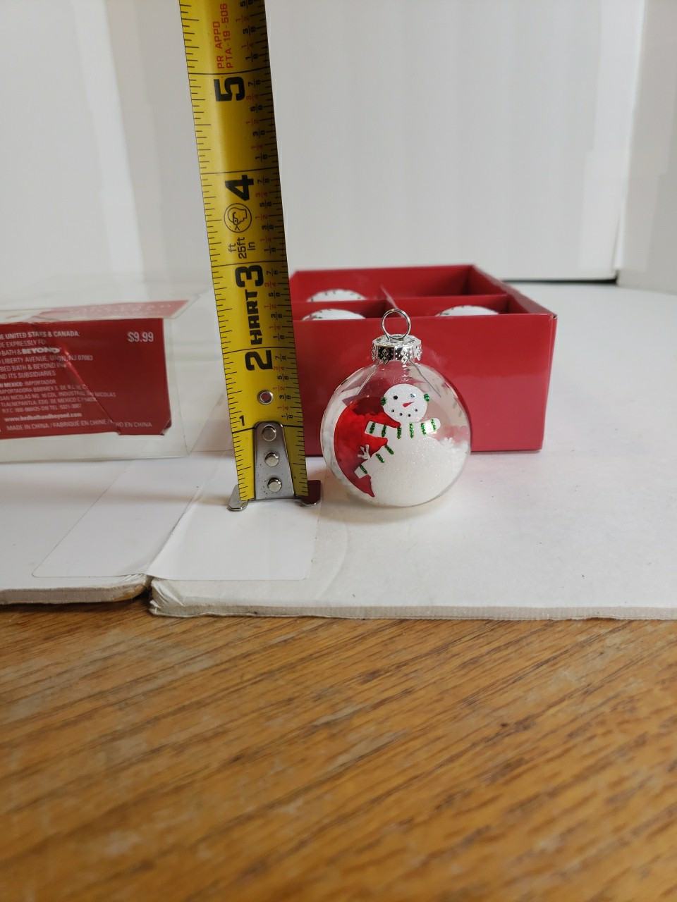 Bed Bath & Beyond Place Card Holders Christmas Ornament Set Of 4 Snowmen New_BH