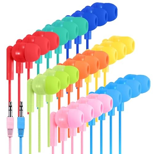160 Pack Bulk Kids Earbuds for Classroom, Student Wired Headphones for School