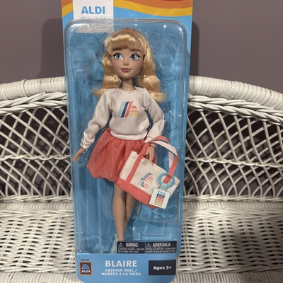 #ad #ad Aldi Play Jakks Pacific 11quot; Fashion Doll quot;BLAIREquot; Blonde Hair Tote Keychain $24.97