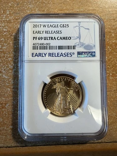 2017 $25 W American Gold Eagle Early Release PF69 Ultra Cameo