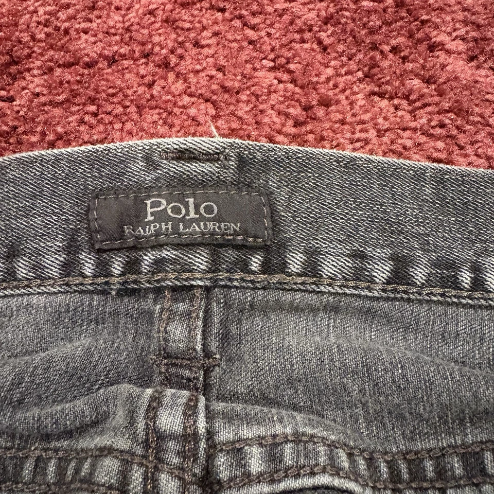 Polo Ralph Lauren Men's Jeans Grey Distressed Size 33x32 - Image 2 of 4