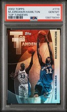 2002-03 Topps Michael Jordan Richard Hamilton Top Tandems #TT6 Wizards PSA 10