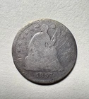 Photo of a 1857-P Seated Liberty Half Dime from an eBay listing that sold on Jul 21, 2026