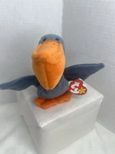 VTG 1996 TY Beanie Baby MWMT - Scoop the Pelican - Great Piece (C1)