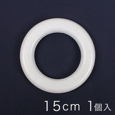 Wreath-Shaped Styrofoam Form 15 cm 1 pc 