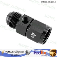 10AN Female To 10AN Male With 1/8 NPT Side Port For Gauge Sensor CUBAUTO