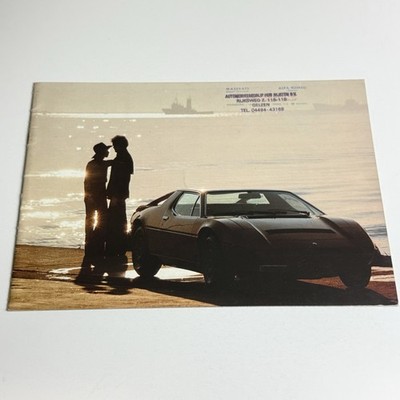 Maserati Merak SS / 16p Prospekt Katalog / 1978 / NL Briefmarken / leicht gebrauchter Zustand