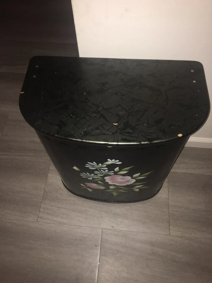 Hamper vintage de metal para roupas Detecto Scales - Imagem 2 de 4