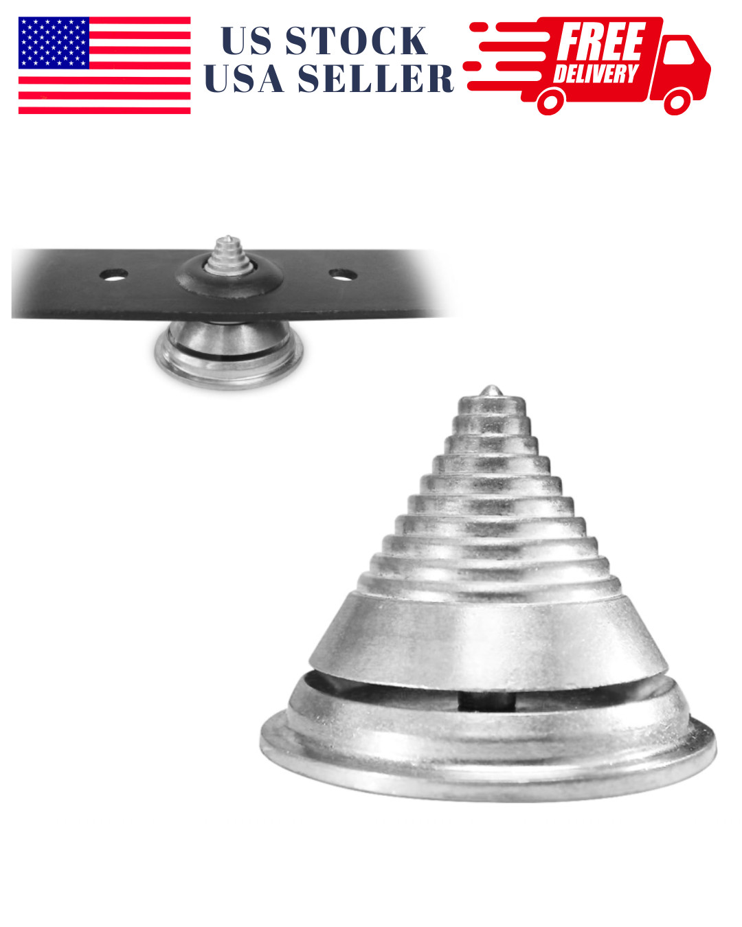 Universal Lawn Mower Blade Balancer Tool – Heavy Duty Metal Balancing Cone fo...