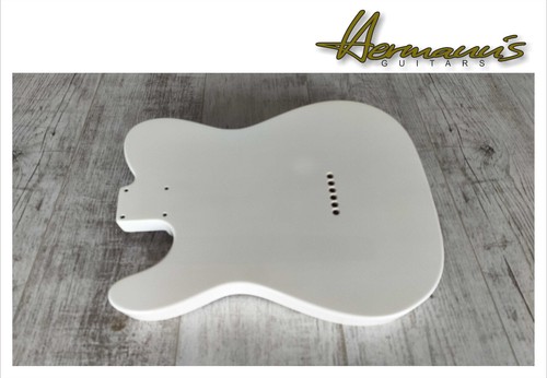 Tele / TL "Real Nitro Finished" Alder Cuerpo,Color Polar Blanco,Peso Aprox. 2,2 - Imagen 8 de 9