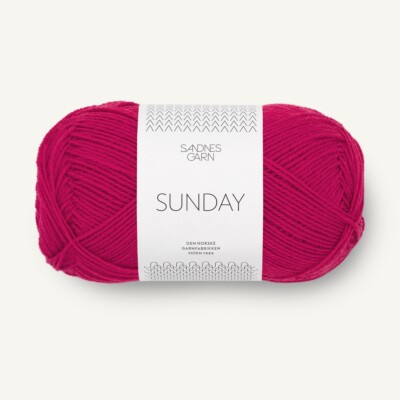 SUNDAY von SANDNES GARN - JAZZY PINK (4600) - 50 g / ca. 235 m Wolle