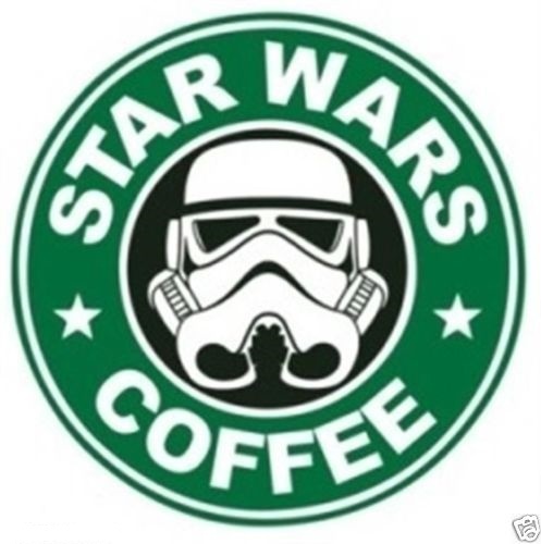 CALCOMANÍA/PEGATINA DE CAFÉ STAR WARS - Imagen 1 de 1