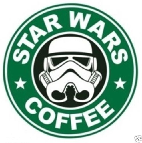 AUTOCOLLANT / AUTOCOLLANT CAFÉ STAR WARS - Photo 1 sur 1