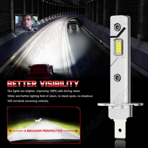 For Volvo S60 2005 2006 white LED Headlights Hi/Low Beam+Fog Driving Light Kit - Picture 7 of 19