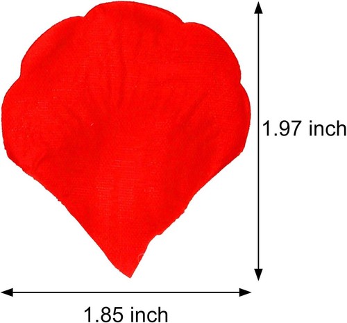 1200 rote Seidenrosenblätter - romantische Kunstblumen für Hochzeiten & Veranstaltungen, kostenlos🚚 - Bild 2 von 8