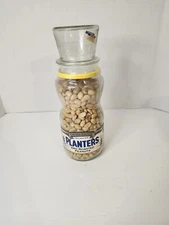 VTG Limited Ed Holiday 1997? Planters DryRoasted Peanuts Decanter/Jar Glass 18oz