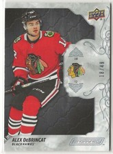 2019-20 Upper Deck Engrained Ebony #21 Alex DeBrincat 18/49 Chicago Blackhawks