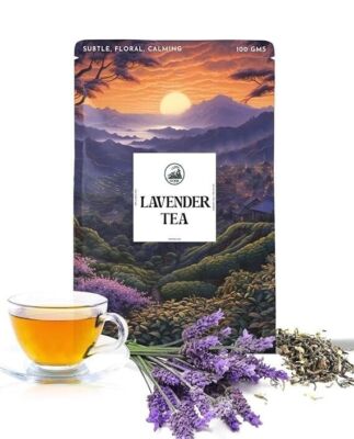 DORJE TEAS Lavender Tea | Organic Darjeeling Loose Tea 100gm