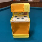 Vintage 1978 Barbie Dream House Furniture  Yellow Stove & Microwave Mattel Retro