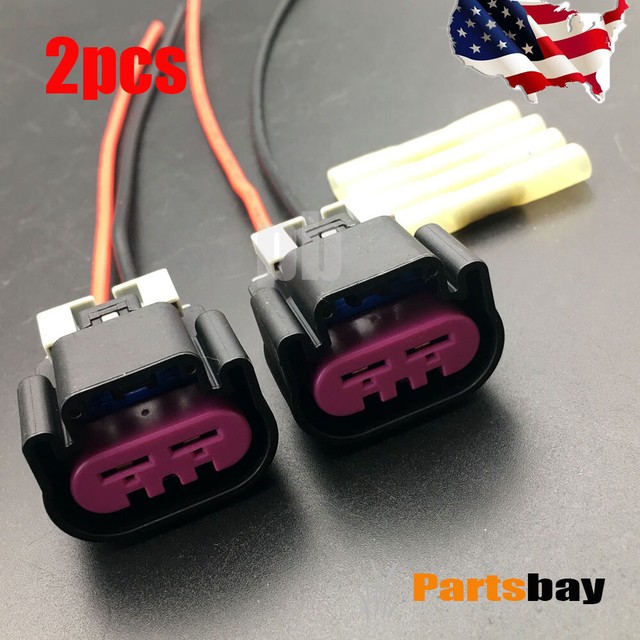 2 FOR GM Chevy Truck 200512 Electric Fan Pigtail Connector Switch Harness SET eBay