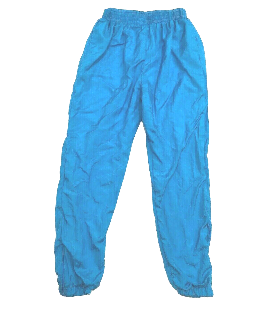 Vtg 80s 90s Nylon Swishy Pants Women L Windbreaker Track Pant
