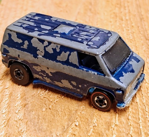 Hot Wheels - Classic Sparkle Blue Van 1974 - Hong Kong Made Die Caste Metal - Picture 2 of 11