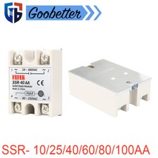 Single Phase Solid State Relay AC Controll AC SSR 10/25/40/60/80/100AA Module