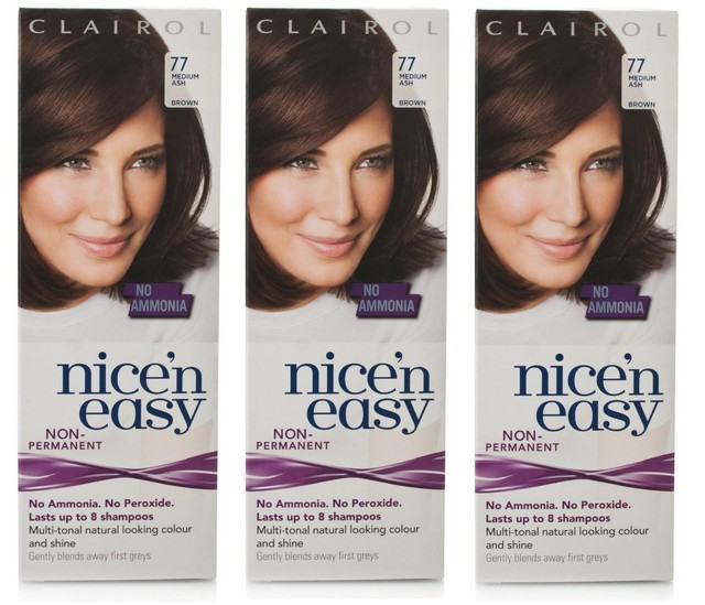 Clairol N Easy Loving Care Hair Color 77 Medium Ash Brown For