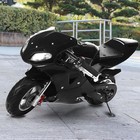 New ListingKids 49cc 2-Stroke Mini Dirt Bike Pit Bike Gas Powered Off Road Motorcycle Black