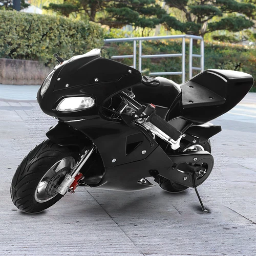 Kids 49cc 2-Stroke Mini Dirt Bike Pit Bike Gas Powered Off Road Motorcycle Black