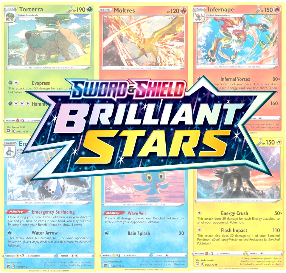 Pokemon TCG Sword & Shield Brilliant Stars Singles - CHOOSE YOUR OWN CARD!!