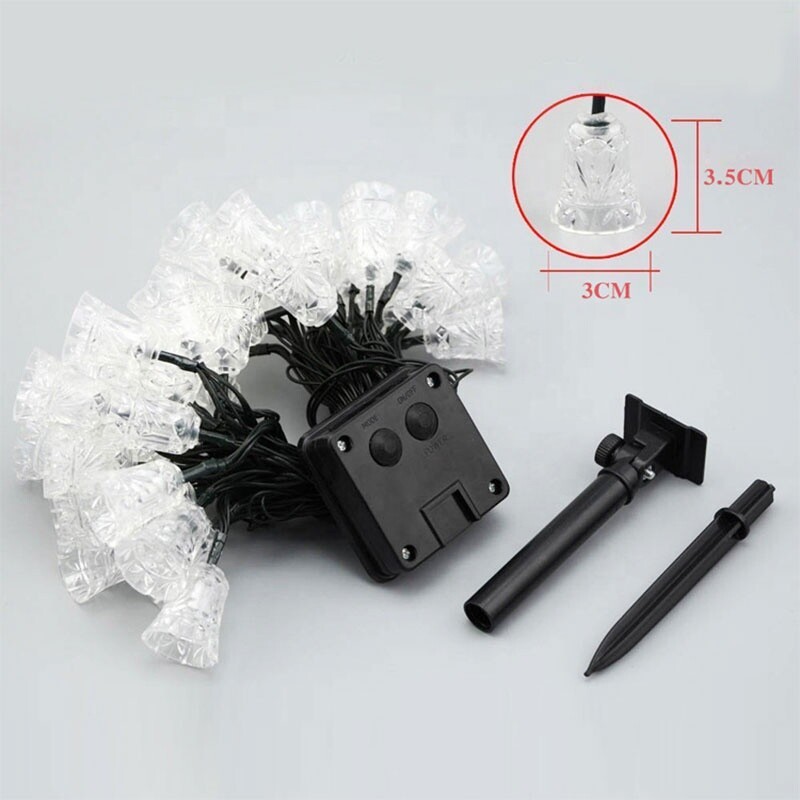 Image 11 - Solar Bells 20 LED String Light Outdoor Decoration Lighting For Christmas Tree