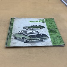 1983 LINCOLN CONTINENTAL ELECTRICAL AND VACUUM TROUBLESHOOTING GUIDE MANUAL